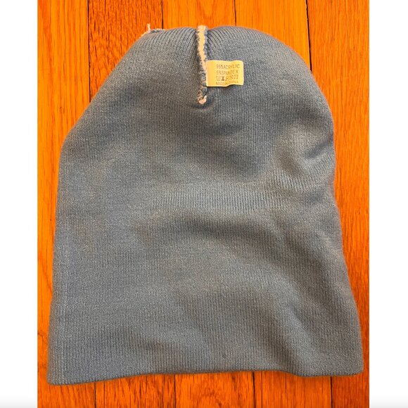 High Noon Vodka Pom Beanie, Blue/White/Yellow - Picture 4 of 4